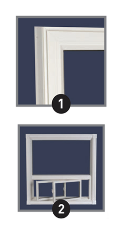 standard low profile fixed window features